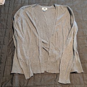 Grey Button Up Cardigan